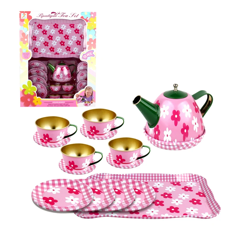 metal play tea set