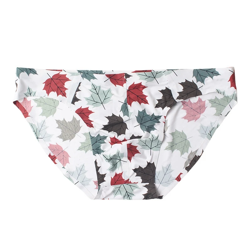 

Ice Silk Print Mens Sexy Underwear Boxer Briefs