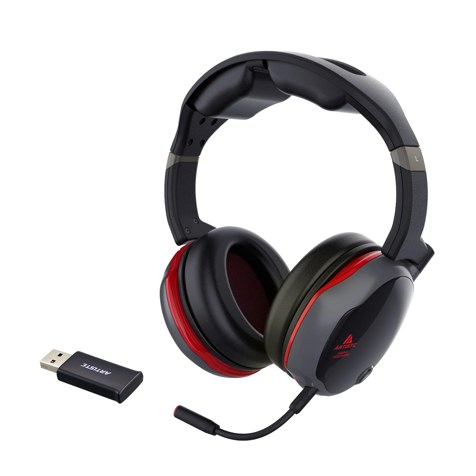 

2.4GHz Digital wireless PS5/PS4 gaming headset custom logo with detachable microphone