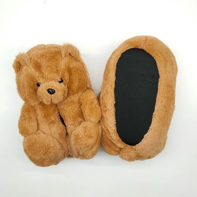 

Winter Warm Cotton Home Bear Slippers, 6 colors