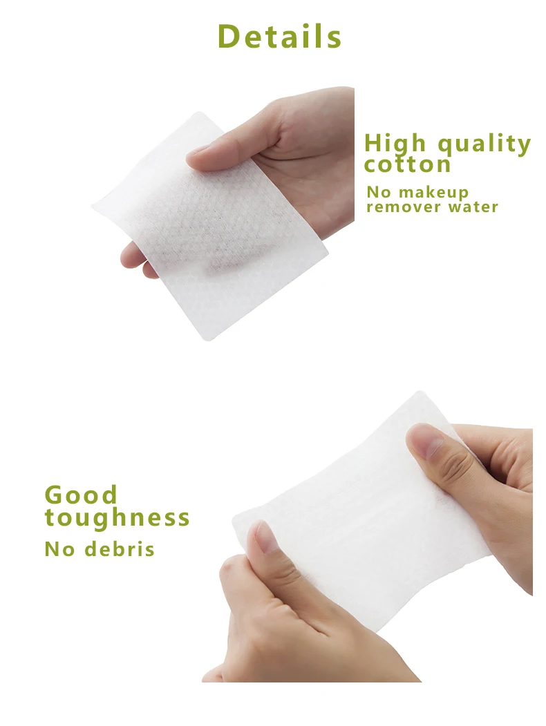 100 Cotton Discharge Cleansing Pads Clearing Reusable Make Up Remover