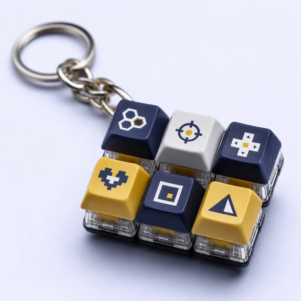 Geometric Pixel & Cyber 6-Key Array
