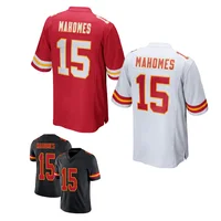 

High Quality 15 Patrick Mahomes Custom Sublimated American Football Jersey