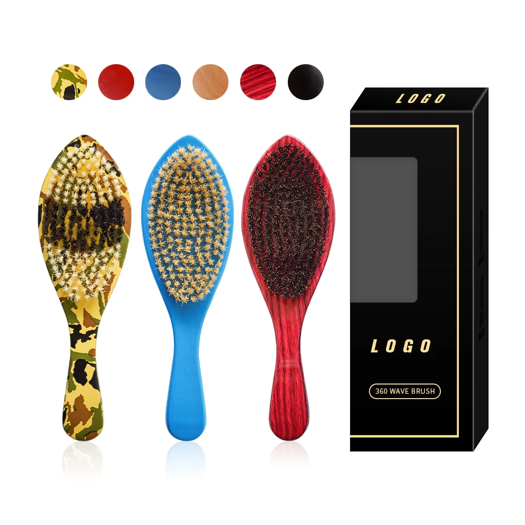 

Ready to ship in stock 360 wave brush pattern long handle wave brush 360