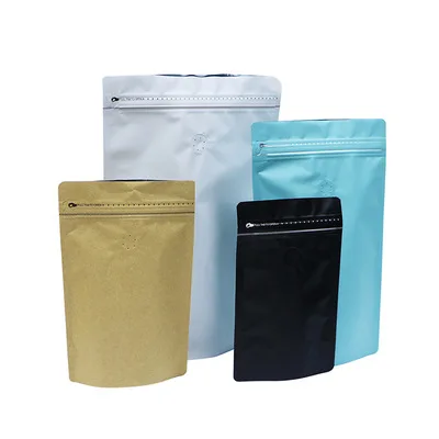 

M-Star FactoryPortable Brand Food Stand Up Pouch Valve Zipper Coffee Packaging Bag For Coffee Nuts Tea Pack