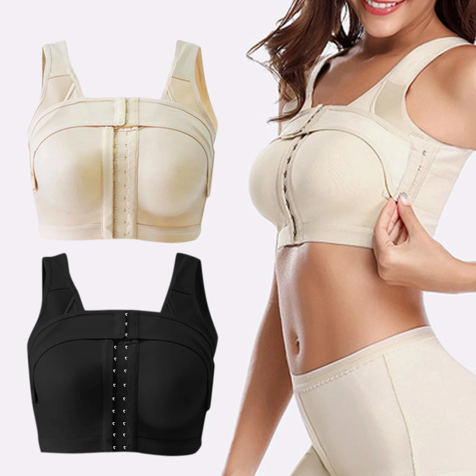 

Ladies' Breast Support Bra Implant Stabilizer Post Surgery Compression Garment Surgical Breast Augmentation Bra, 8colors