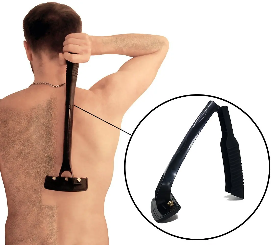 

The new three-color back shaver manual operated portable body hair shaver can process custom back hair shaver, 3 color