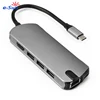 E-Sun 8 in1 Type C Multiport for macbook with card reader SD and TF, 4K UHD and data 3.1 Type C docking adapter USB C HUB