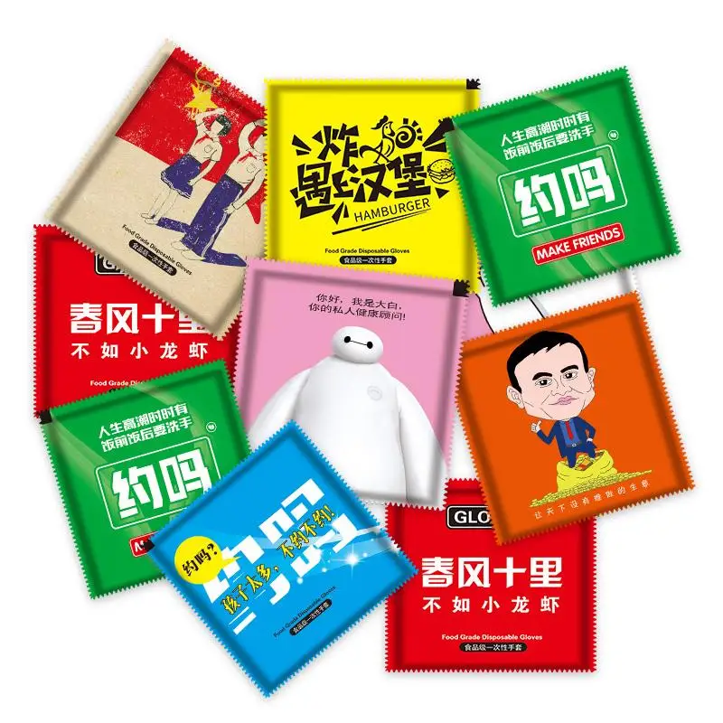 

Cpe tpe food processing crayfish compression food service household poly hand clear chinese manufacture in disposable gloves