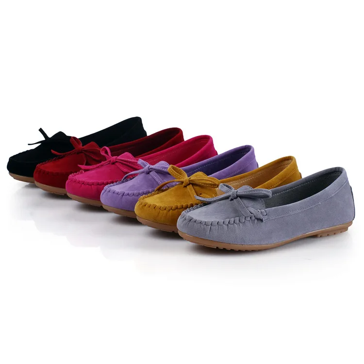 

Superstarer Round Toe Maternity Shoes Bowknot Tassel Soft Sole Flat Low-Top Single Shoes Loafer Shoes