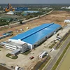 prefabricated light structural steel fabrication workshop layout steel structure drawing