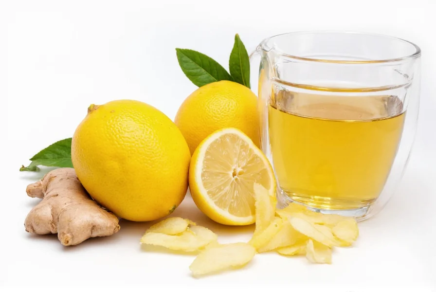 Woman drinking ginger lemon honey tea from a mug with steam rising