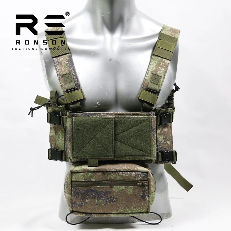 

China Factory Direct Sale tactical chest rig in DNC Camouflage 500D nylon cordura waterproof, 17 colors