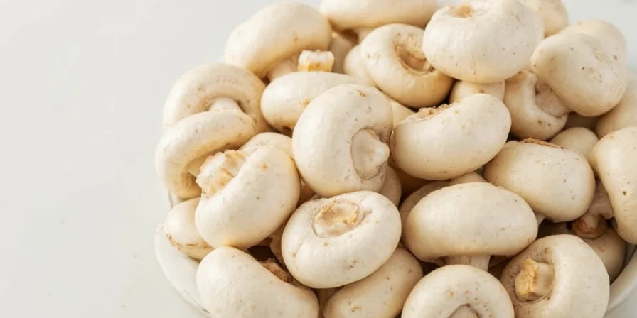 Healthy white mushroom stir fry