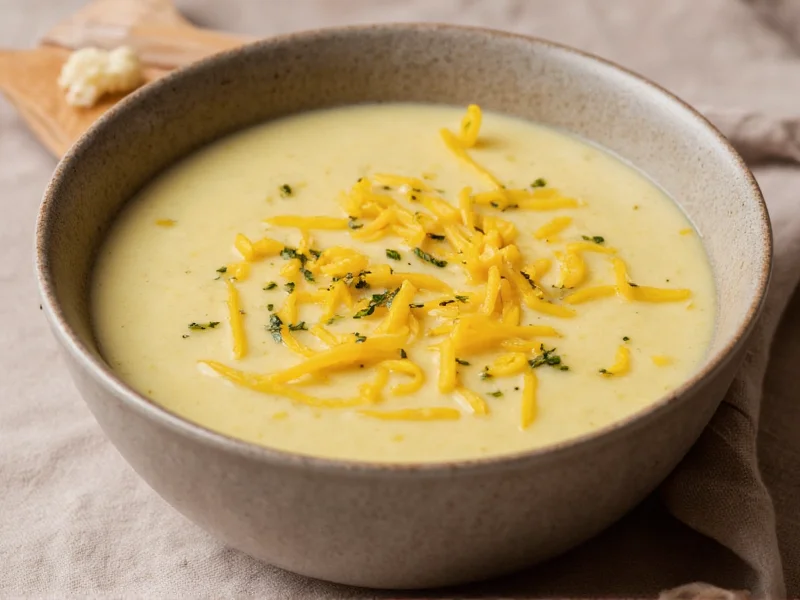 Perfect Cheesy Cauliflower Soup Recipe in 30 Minutes