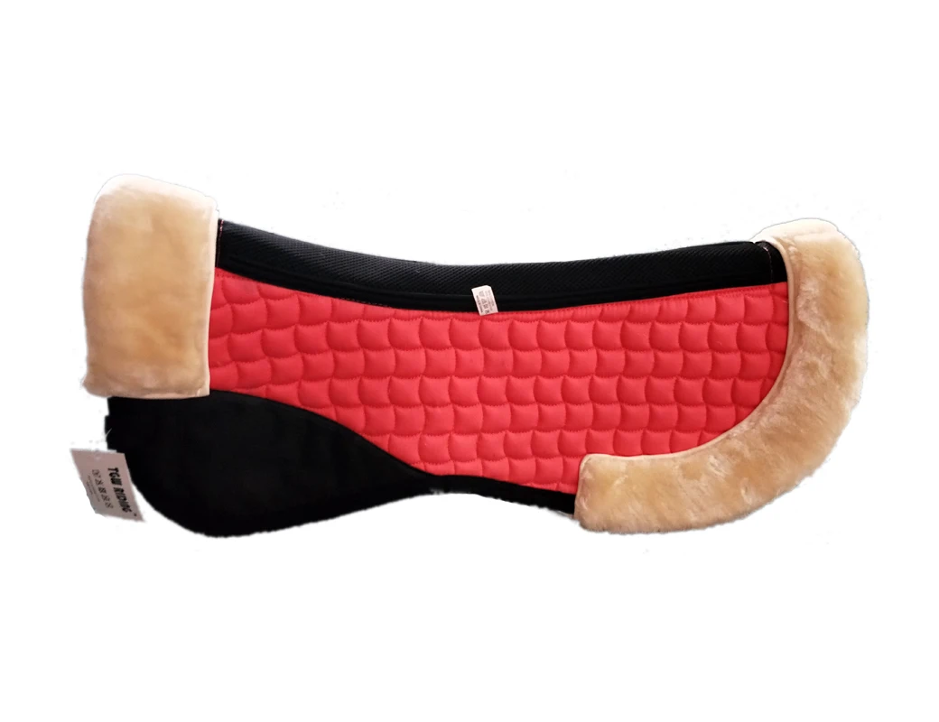 
Sheepskin saddle pad horse equestrian lambskin half pad 