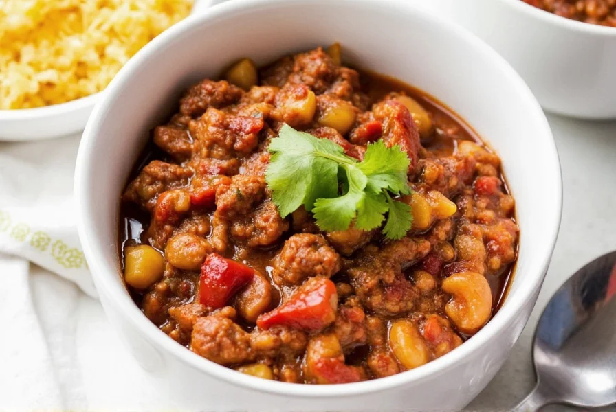 Ground turkey in a bowl