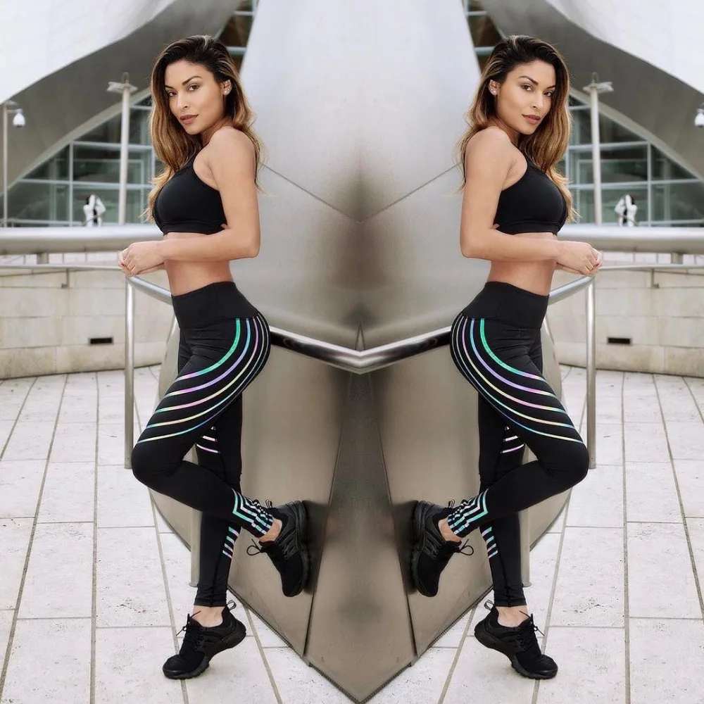 

High Quality Yoga Leggings Fitness Wholesale Active Wear Women Leggings Workout Tight Wearing Reflective Yoga Pants, Customized color