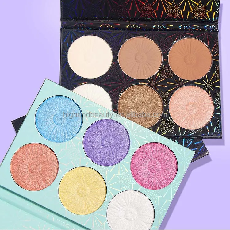 

Professional Cosmetics 6 Colors Face Blush Highlighter Contour Powder Bronzer Palette Makeup highlighter