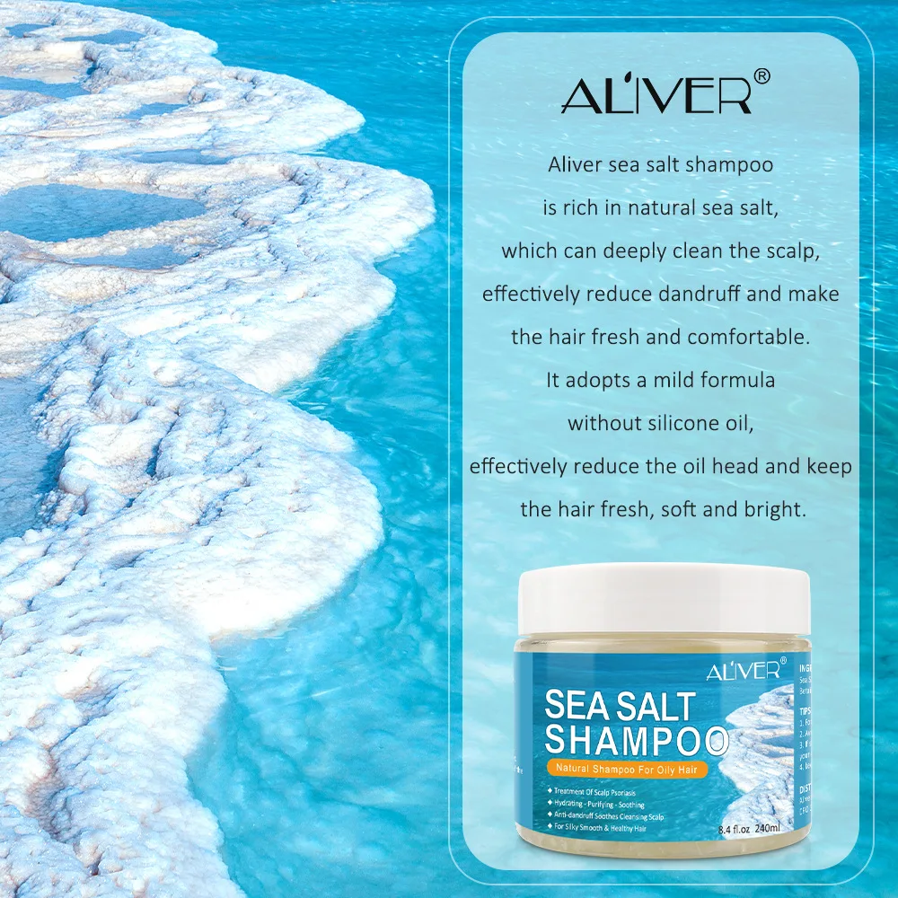 Aliver Deep Clean Oil Control Antidandruff Soothes Sea Salt Shampoo