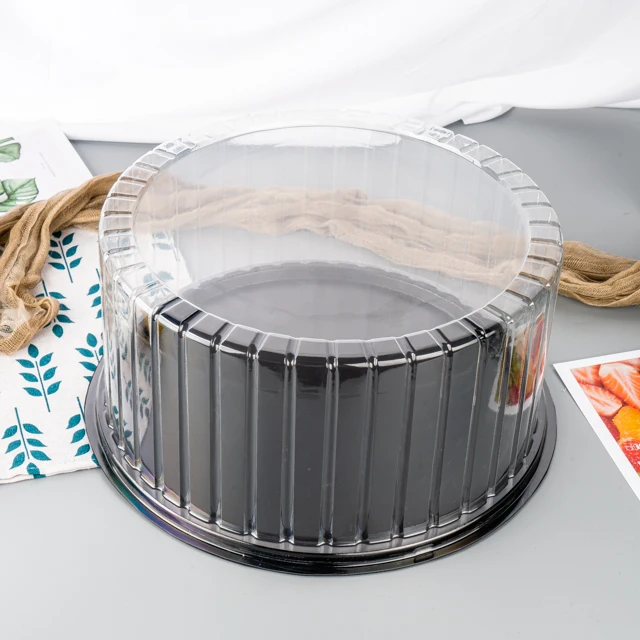 

Wholesale Transparent Plastic Birthday Cake Box With Dome Lid