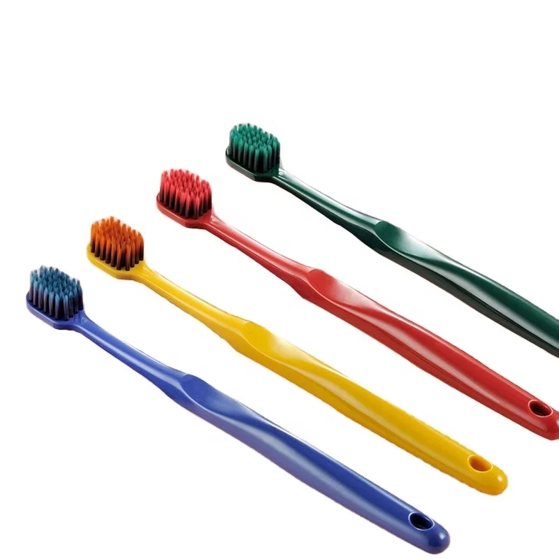 

YDM Cheap Toothbrush Ultra Fine Super Soft Bristle Gradient Color Toothbrush Holder Deep Cleaning Brush For Oral Care Tools, Customized color