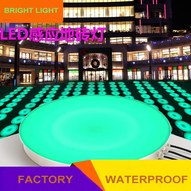 Outdoor Waterproof 3d Led Rgb Touch Sensitive Dance Floor Lamp For Commercial Street Decoration