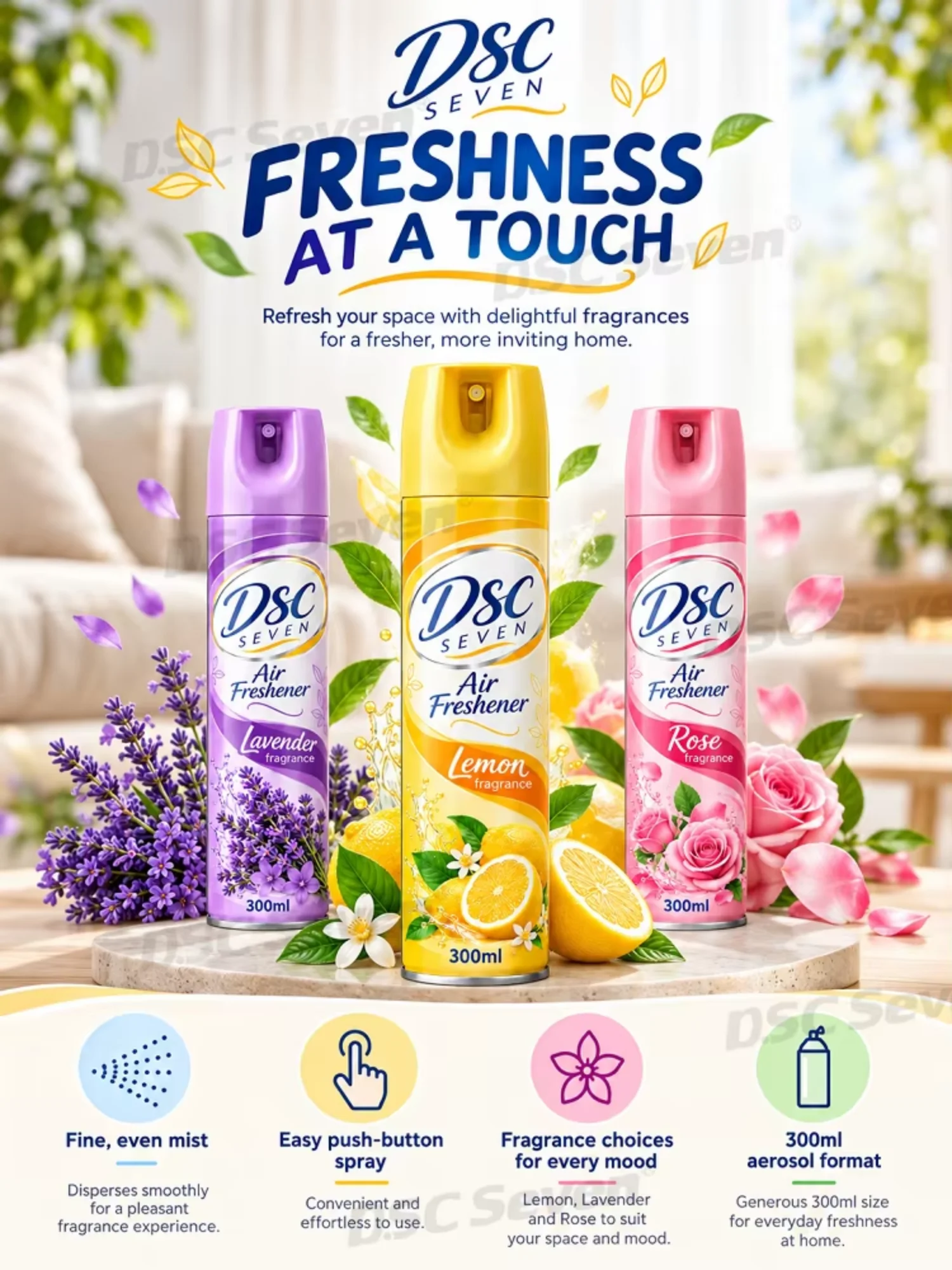 Spray Air Freshener Car Home Office Lilac Scent Room Air Freshener Assorted Scents Home Fragrance