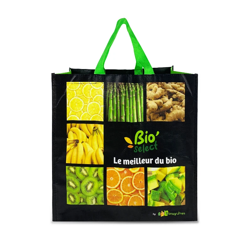 

Custom reusable laminated PP woven shopping bag China promotional bag