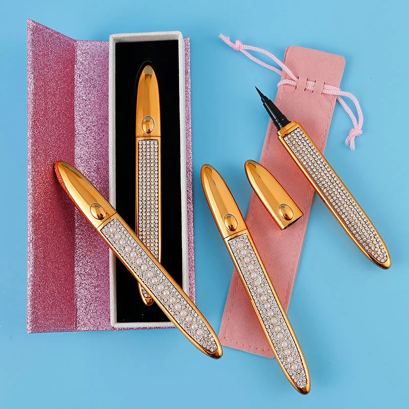 

Wholesale eyeliner custom logo packaging color eyeliner waterproof adhesive eyeliner private label magic