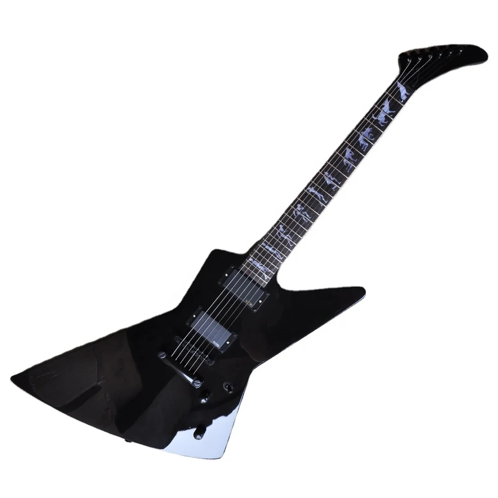 

Flyoung Black Unusual Shape ESP Electric Guitar Black Hardware Rosewood Fretboard