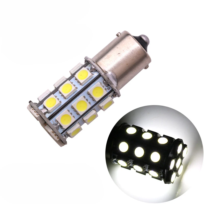 NBYC 1156-5050-27 12V DC Car LED Turn Signal Light LED Brake Lamp T20 LED Switchback 5050 27smd