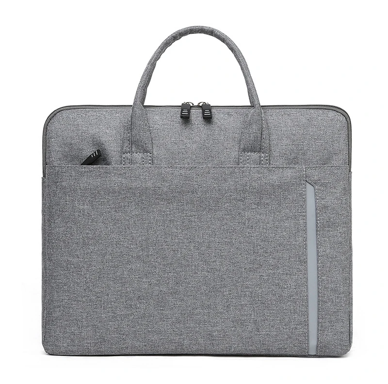 

Custom logo waterproof sustainable office depot sleeve laptop business conference bags cases laptop bag grey with handle, Custom make any colors