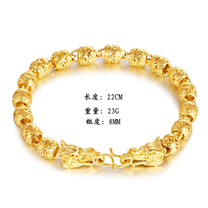 

2021 New product Idea 24K Gold Pi Xiu Bracelet FengShui Wealth Bracelet Jewelry for Women Men Adjustable Elastic, As the picturs