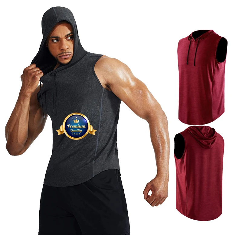 

Running Workout Light Weight Sleeveless Gym Pullover Hoodie Mens Gym Hoodie