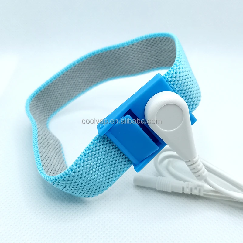 

Adjustable Fabric 3.9mm Snap electrotherapy conductive wrist strap bracelet fits Healy Frequenzy TENS Device