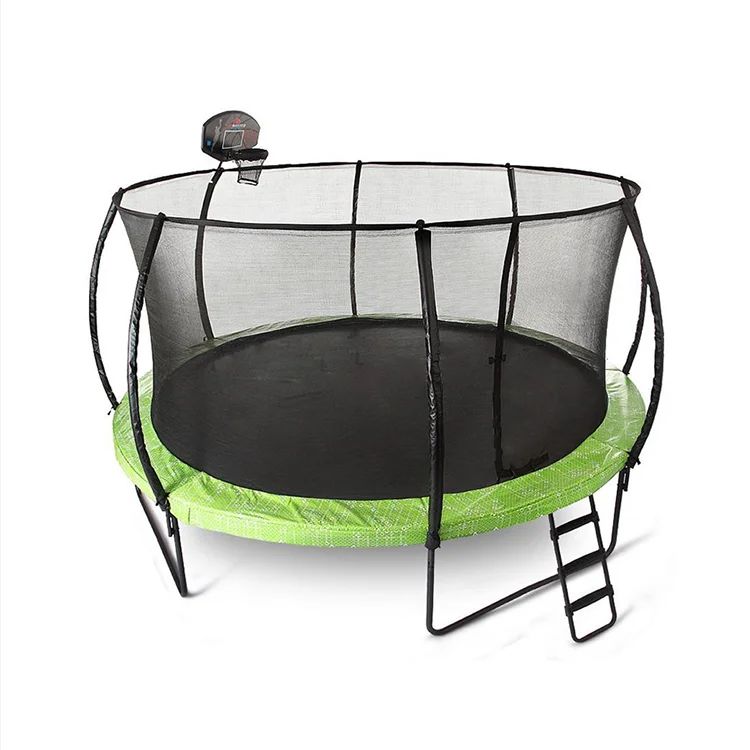 

Sundow Wholesale Unisex Carbon Fiber Rod Outdoor 15Ft Trampoline Park With Safety Net, Customized color