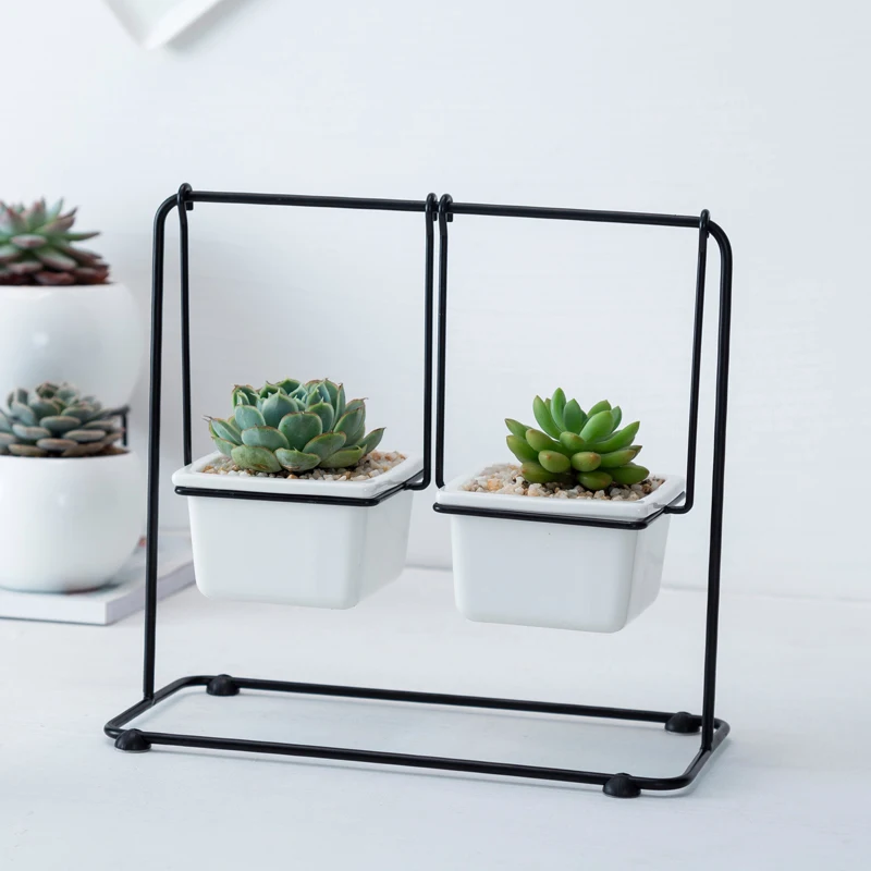 瓷器装饰室内花盆陶瓷花盆搭配金色铁架 Buy 装饰陶瓷花盆 白色陶瓷室内花盆 金属装饰花盆室内product On Alibaba Com