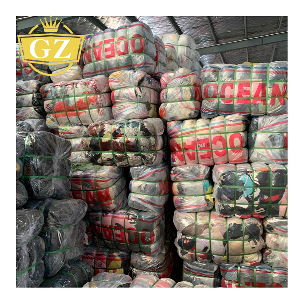 

GZ A Strict Screening Bale Using Cloth Uk Used Clothes Bales, Wholesale 90% Clean New Used Clothes, Mixed color