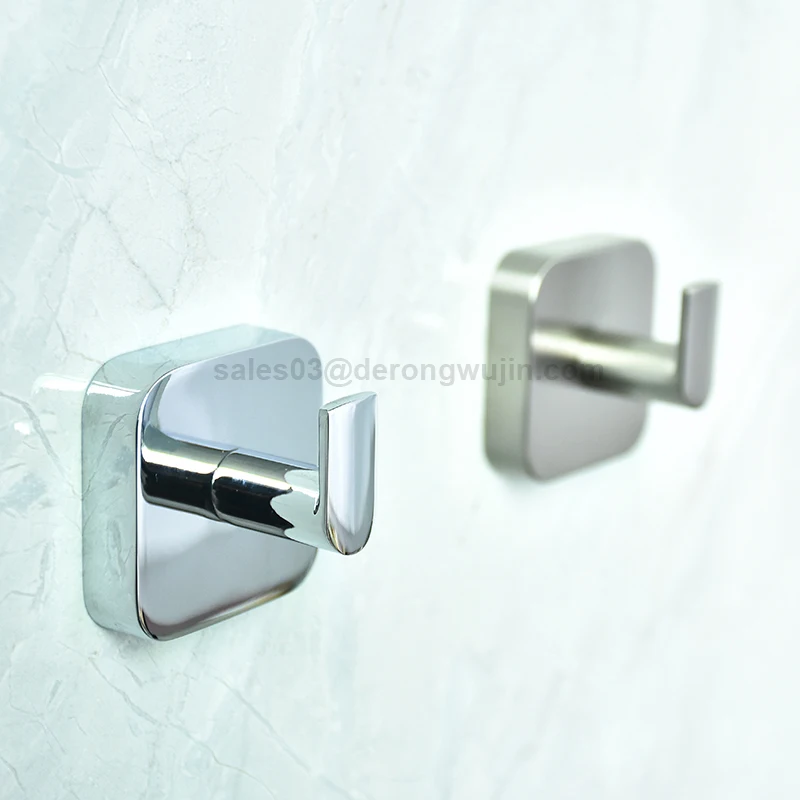nickel brushed robe hook