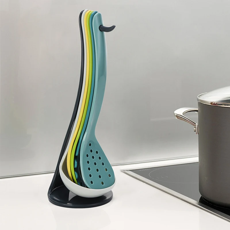 

Kitchen Utensil Set of 6 Heat Resistant Non-Stick Cooking Plastic Kitchen Tool
