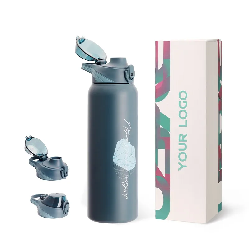 Large Capacity 1000ml 316 Stainless Steel Smart Thermos Bottle Portable Vacuum Insulated Outdoor Sports Water Bottle