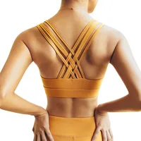 

Women's High Impact Comfortable Cropped Sports Bra With Removable Pads