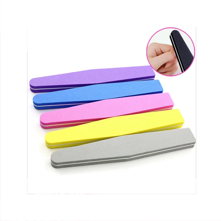 

Amazon Hot Selling High quality wholesale sanding buffer sponge nail file, 8 colors