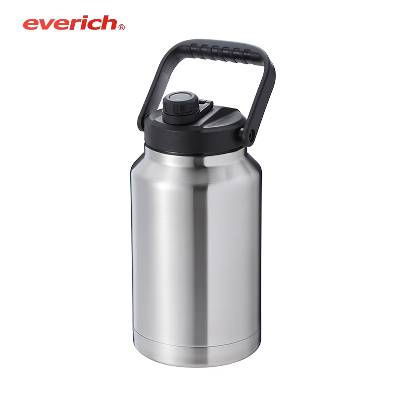 

1 Gallon 128oz water bottles with custom logo Water Bottle Flask hot selling in Amazon Large Size insulated water bottle, Pms color