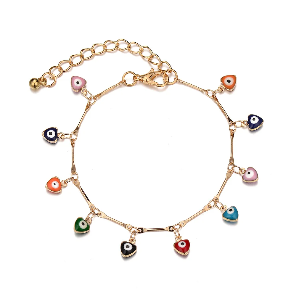 

New seven color geometric eye bracelet demon eye bracelet for women