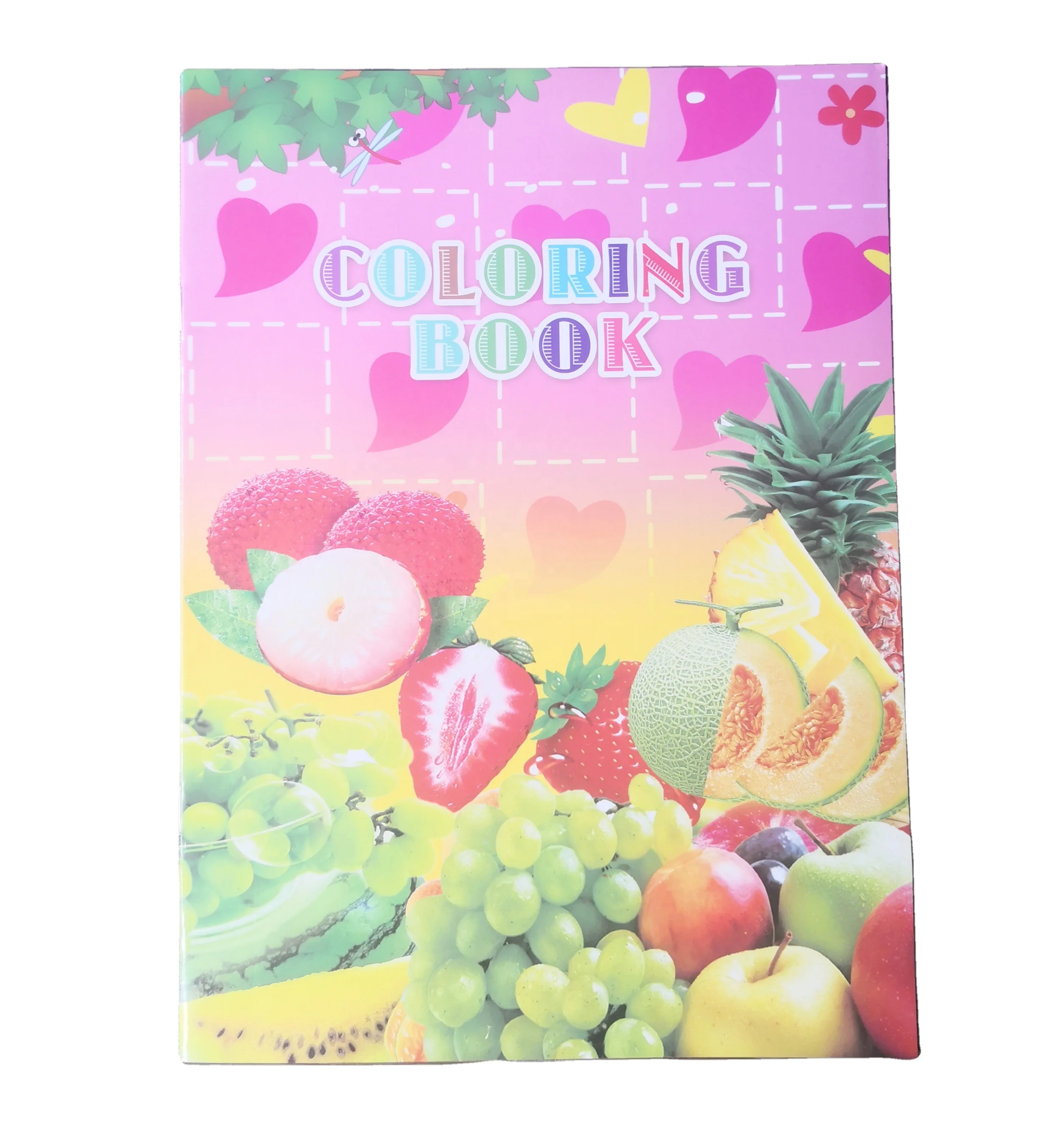 

2021 Everyone Likes Attractive A4 Size Book Cover Black Pages Printing Coloring Softcover Book For Girls