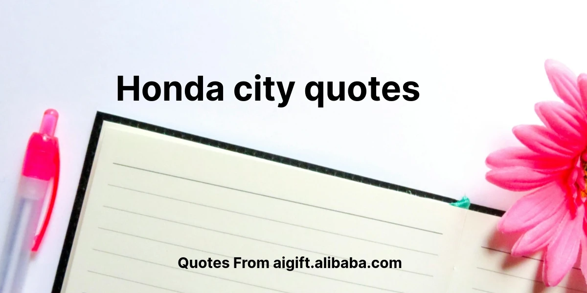 honda city quotes