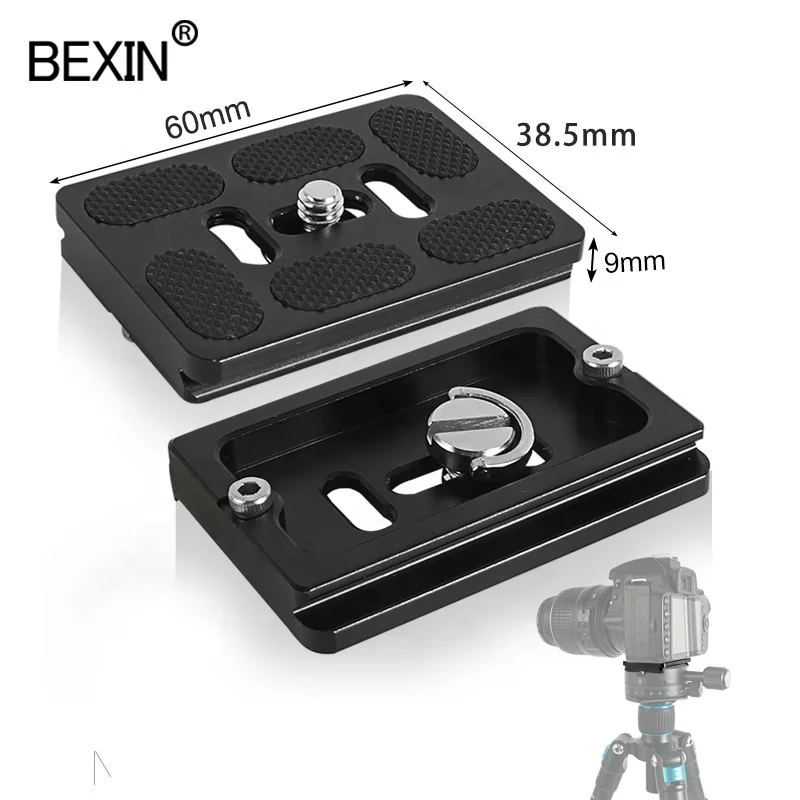 

BEXIN Factory Universal metal quick release plate for DSLR camera tripod ball head Canon Nikon sony DSLR Photo Studio Accessory