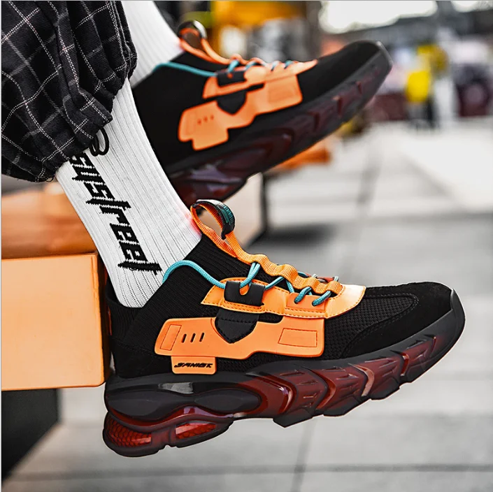 

Wholesale factory air Men's sneakers spring/summer 2021 new running sneaker mid-help casual sports shoes